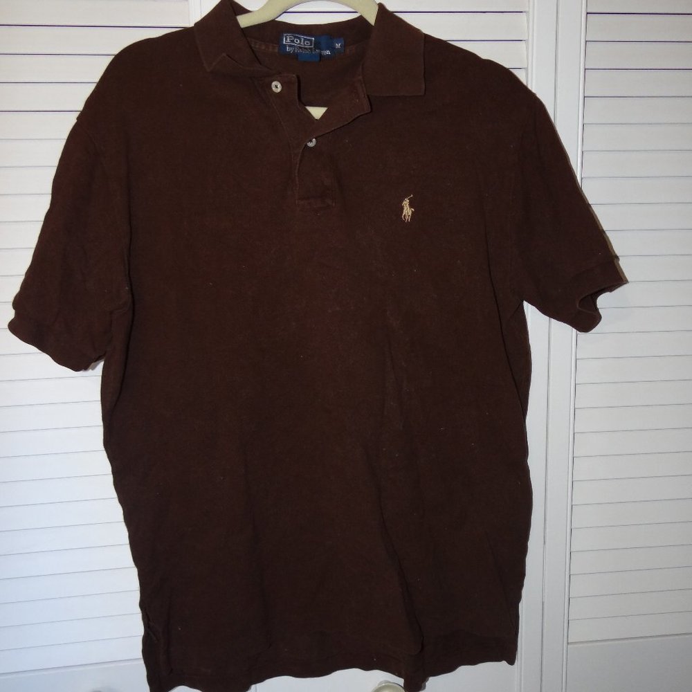 Men's Brown Short Sleeve Polo Shirt